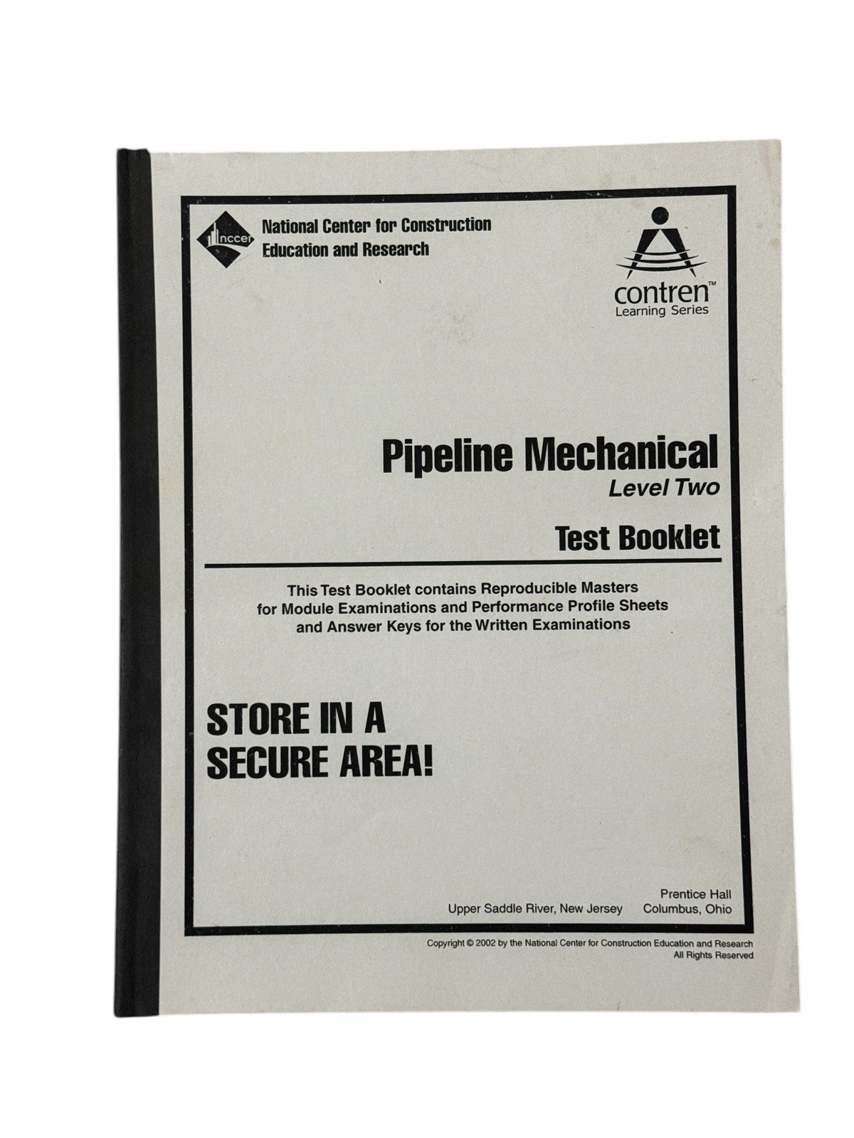 NCCER Contren Pipeline Mechanical (LEVEL TWO) Test Booklet (Brand New)