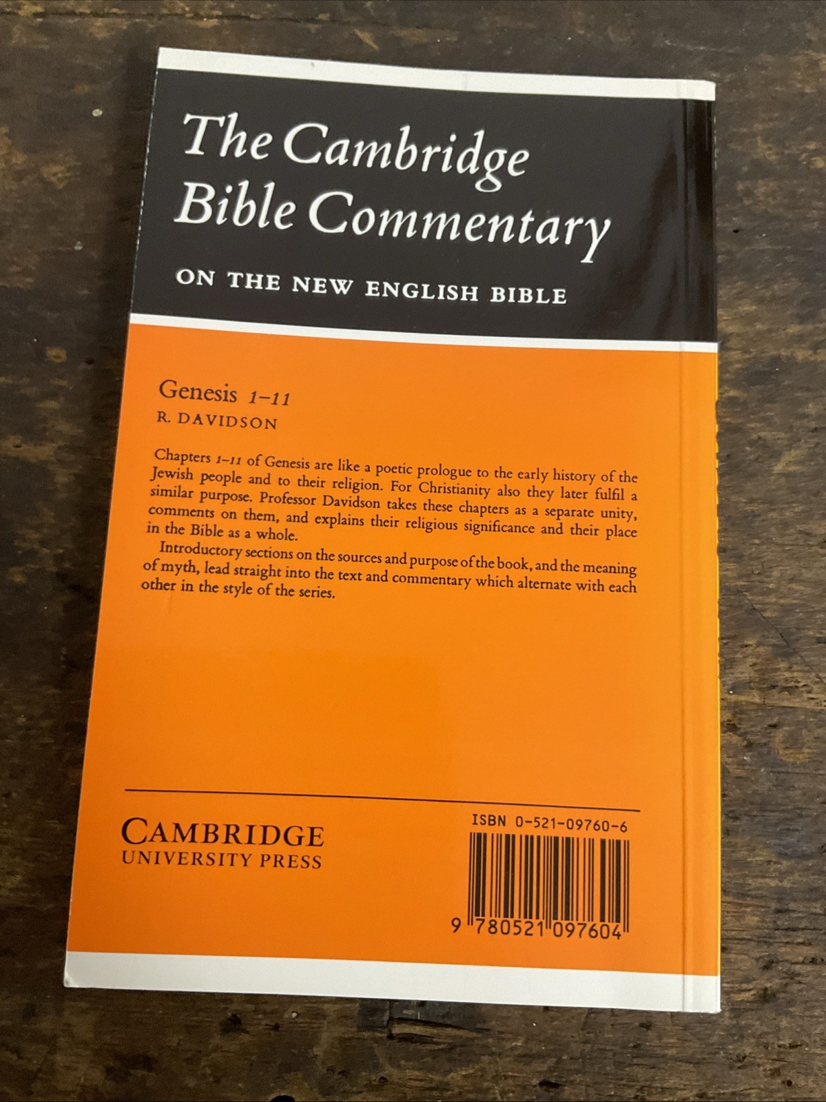 Cambridge Bible Commentaries on the Old Testament Ser.: Genesis, 1-11