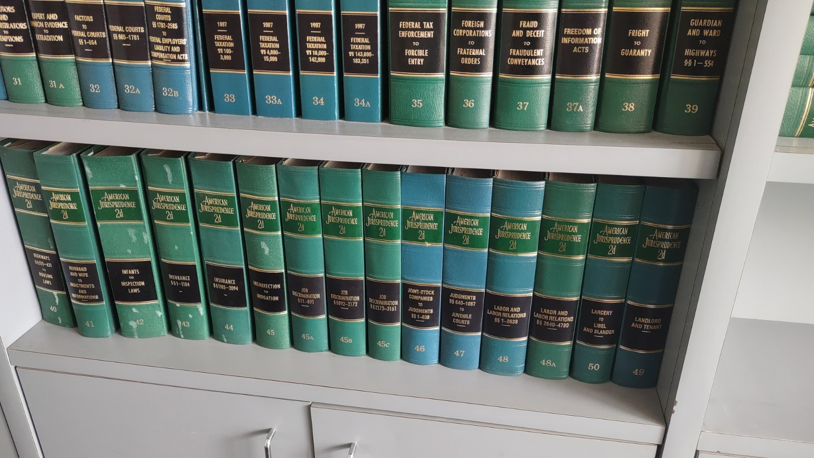 American Jurisprudence 2d All Volumes + Supplemental Book Law Choose Yours