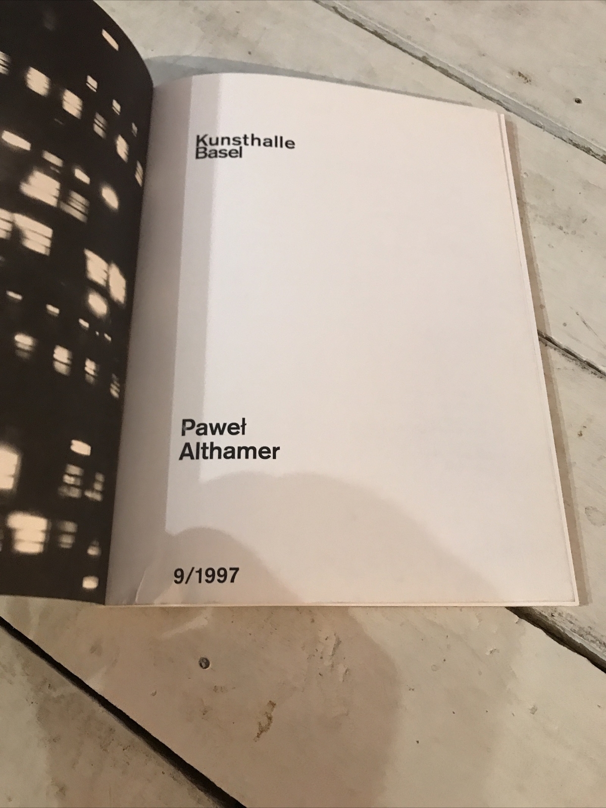 Pawel Althamer Kunsthalle Basel Best seller Paperback