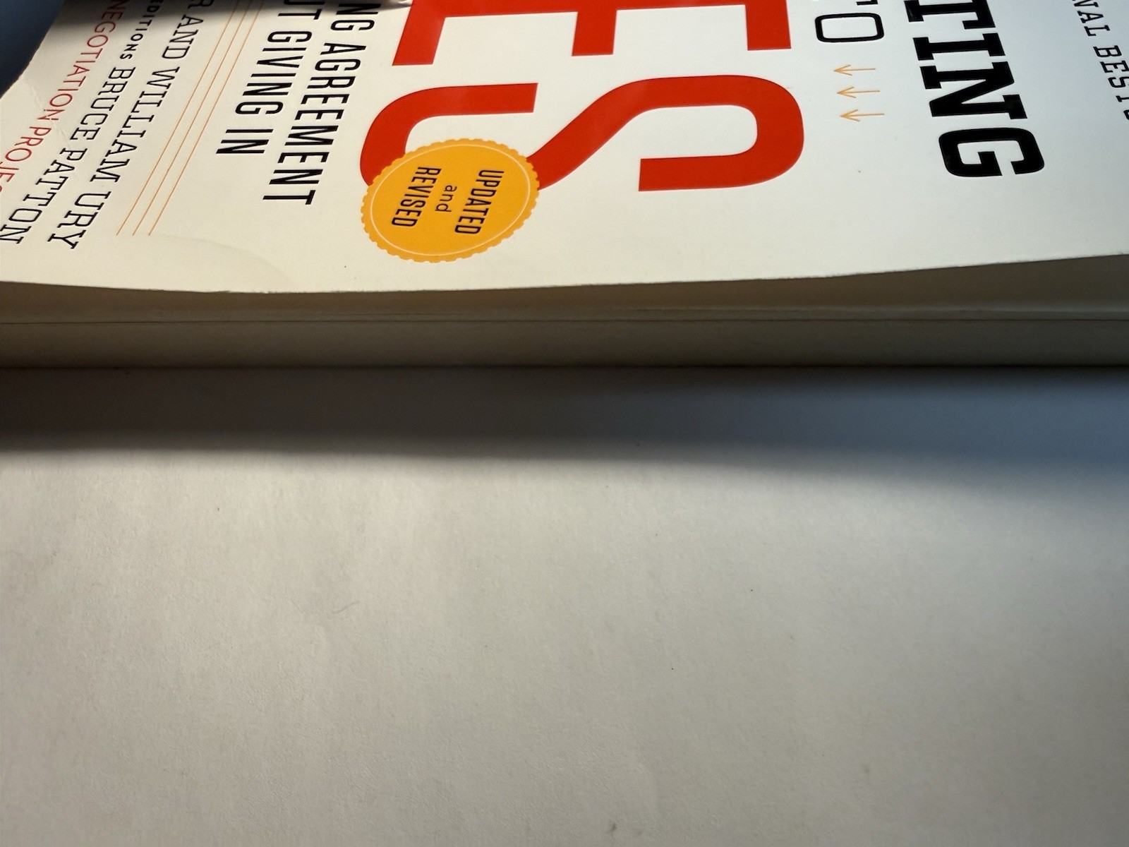 Getting to Yes 3rd Edition 2011 PB Fisher Ury Patton Harvard Negotiation Project