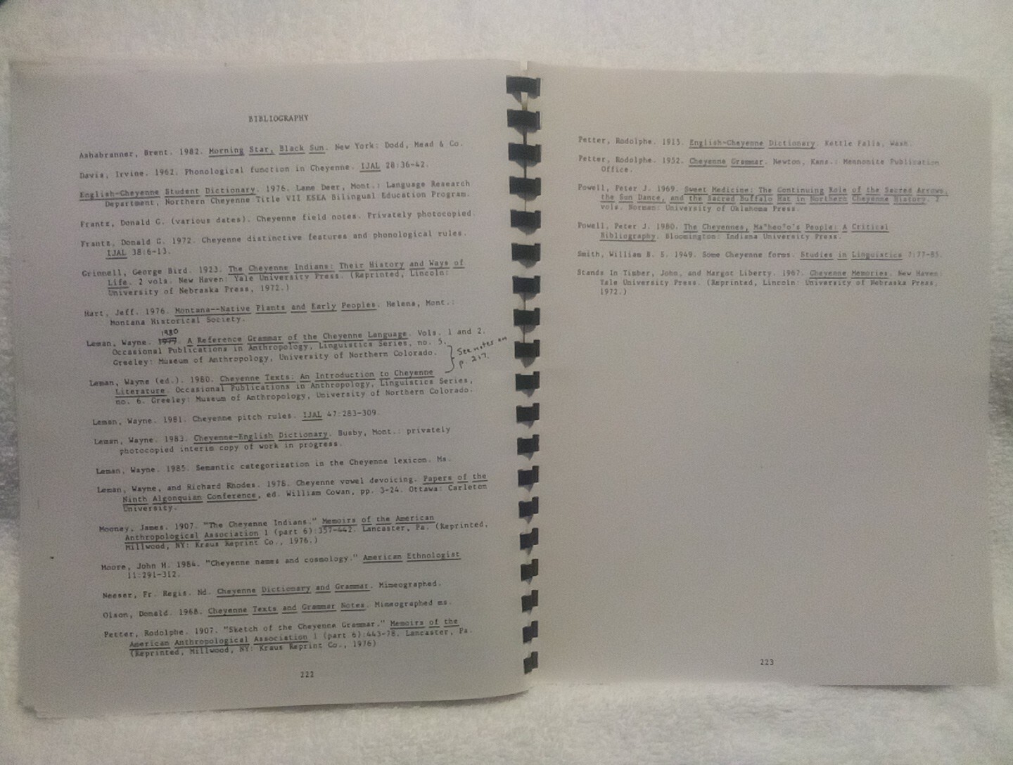 Cheyenne Topical Dictionary Josephine Glenmore Wayne Leman Spiral Bound PB Book