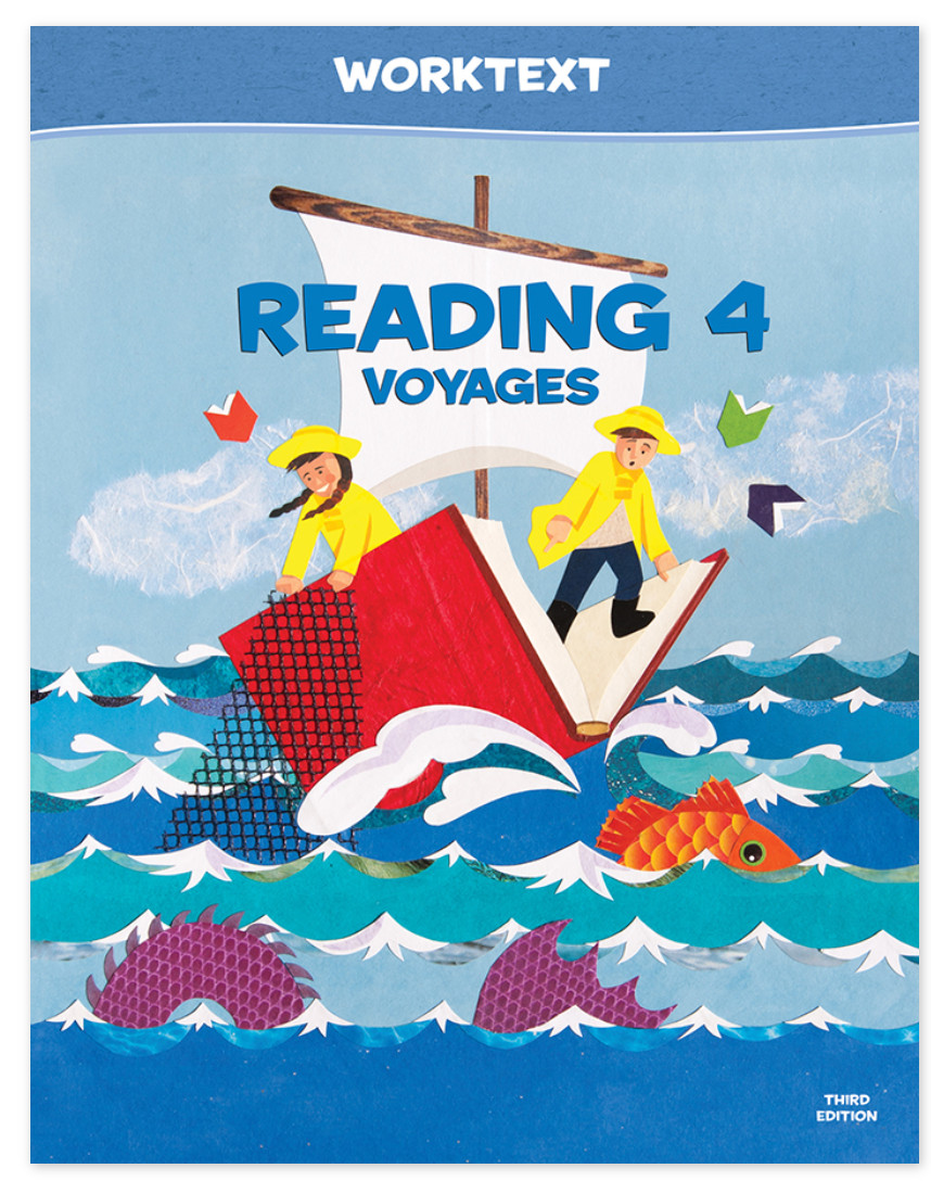 NEW BJU Press 4th grade READING 4 VOYAGES STUDENT WORKTEXT 3rd ed 503748