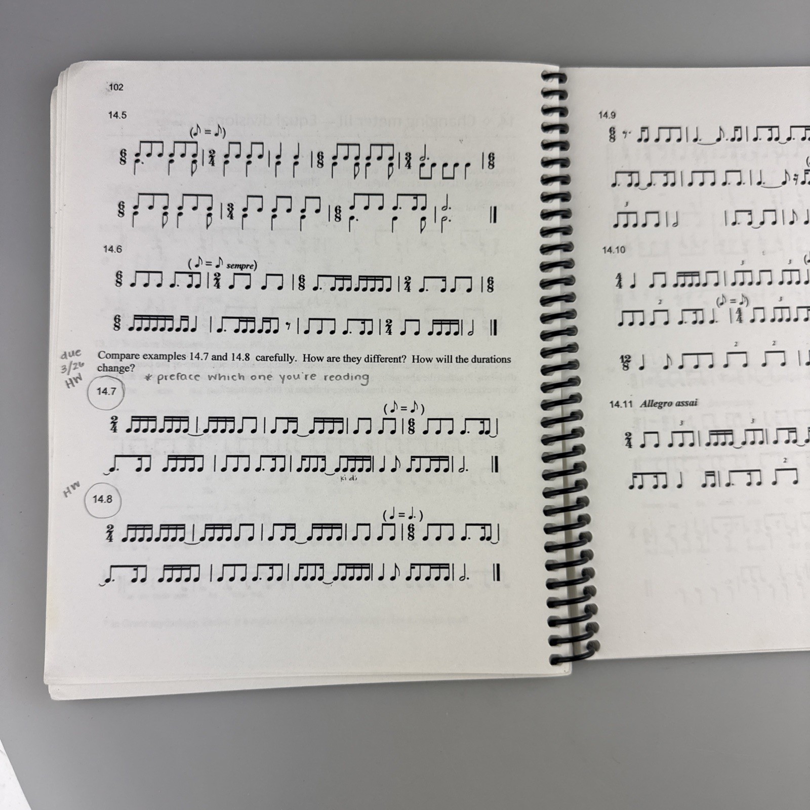 RARE Original Rhythm Book – Spiral-bound, by Richard Hoffman (Takadimi method)