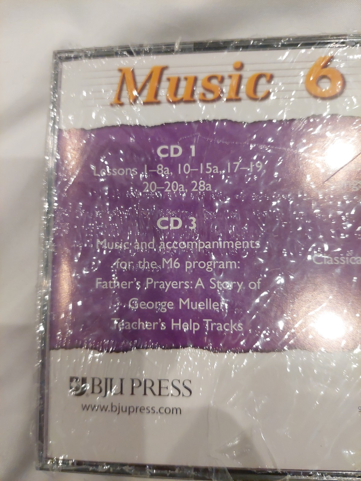 BJU Press Music 6 Four CDs 226720 Bob Jones Music 6 Compact Discs