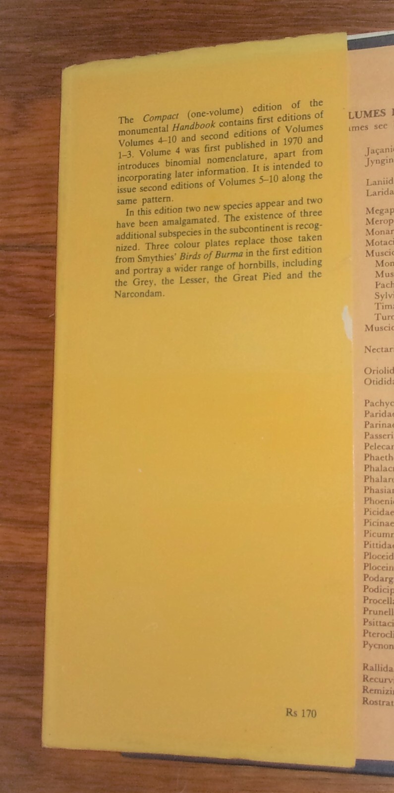HANDBOOK OF THE BIRDS OF INDIA & PAKISTAN, 2nd Edition, Vol. 4-SUPERB Rare HC DJ