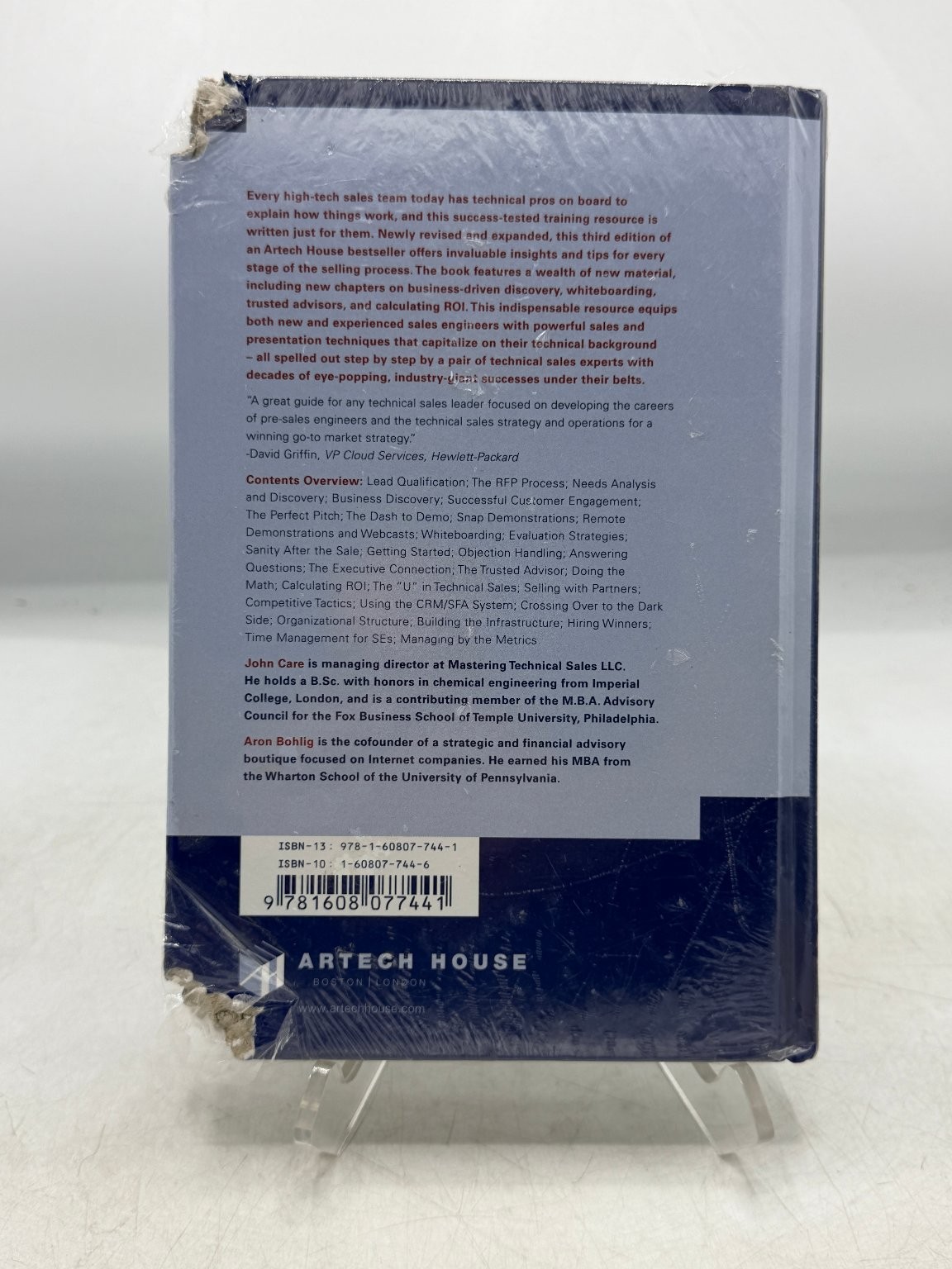 Mastering Technical Sales John Care Bohlig 2014 Third Edition Sales Engineer