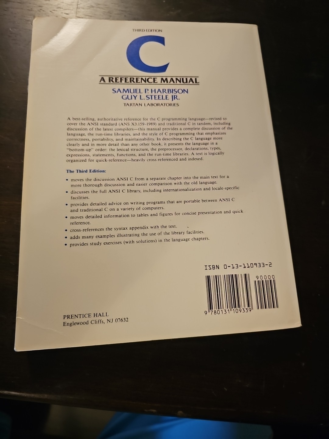 Prentice-Hall Software Ser.: C : A Reference Manual by Samuel P. Harbison III…