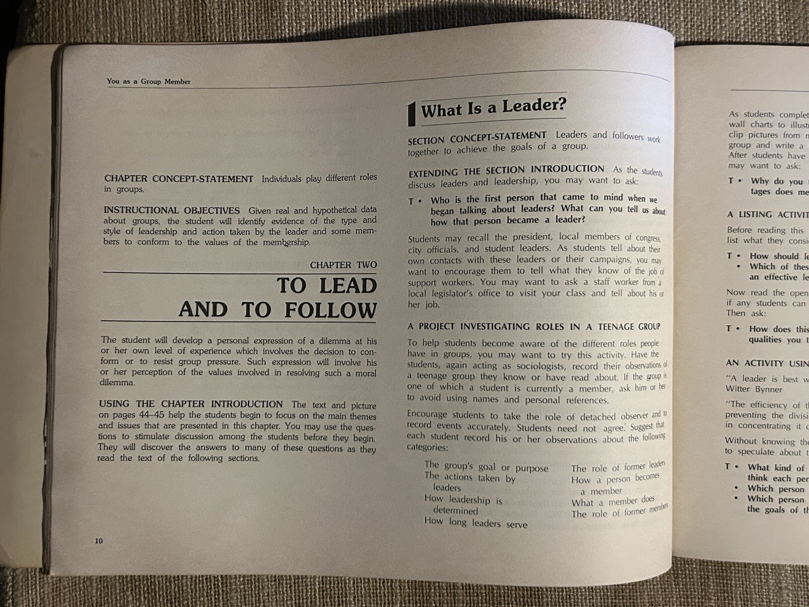 Vtg So-Sci Txtbk ‘Settings For Change The Social Sciences- Concepts & Values ‘77