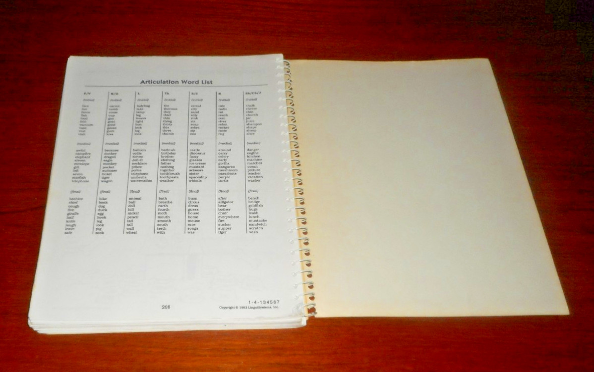 Listening for Articulation- All Year Round (LinguiSystems-Spiral PB 1993)