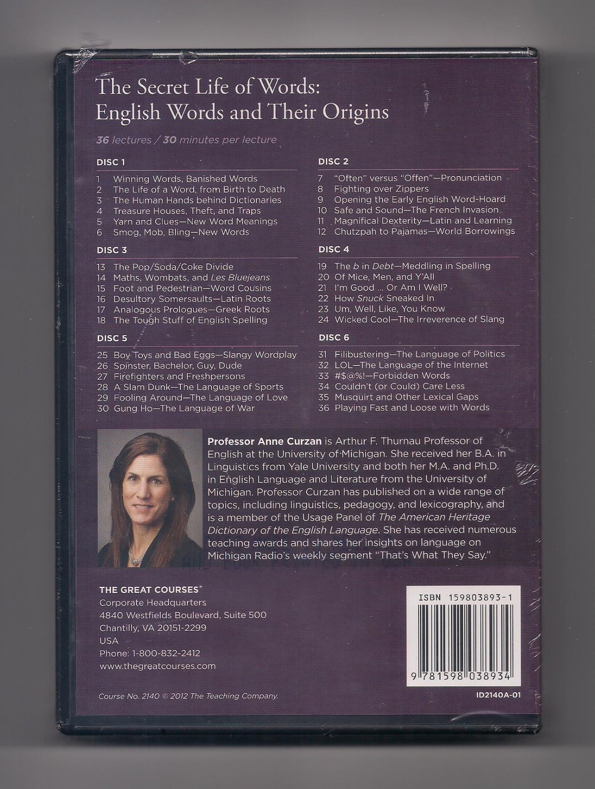 SECRET LIFE OF WORDS: English words and their origins 6-DVD set + Book SEALED