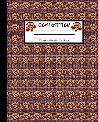 Composition: 100 pages college ruled 7.5 x 9.25 in, Notebooks 9781073582037-,