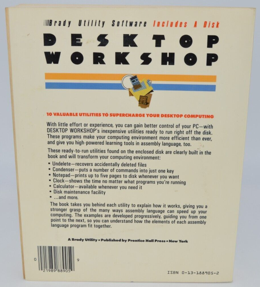 Utility Software Ser.: Desktop Workshop: Ten Assembly Language Utilities NO DISK