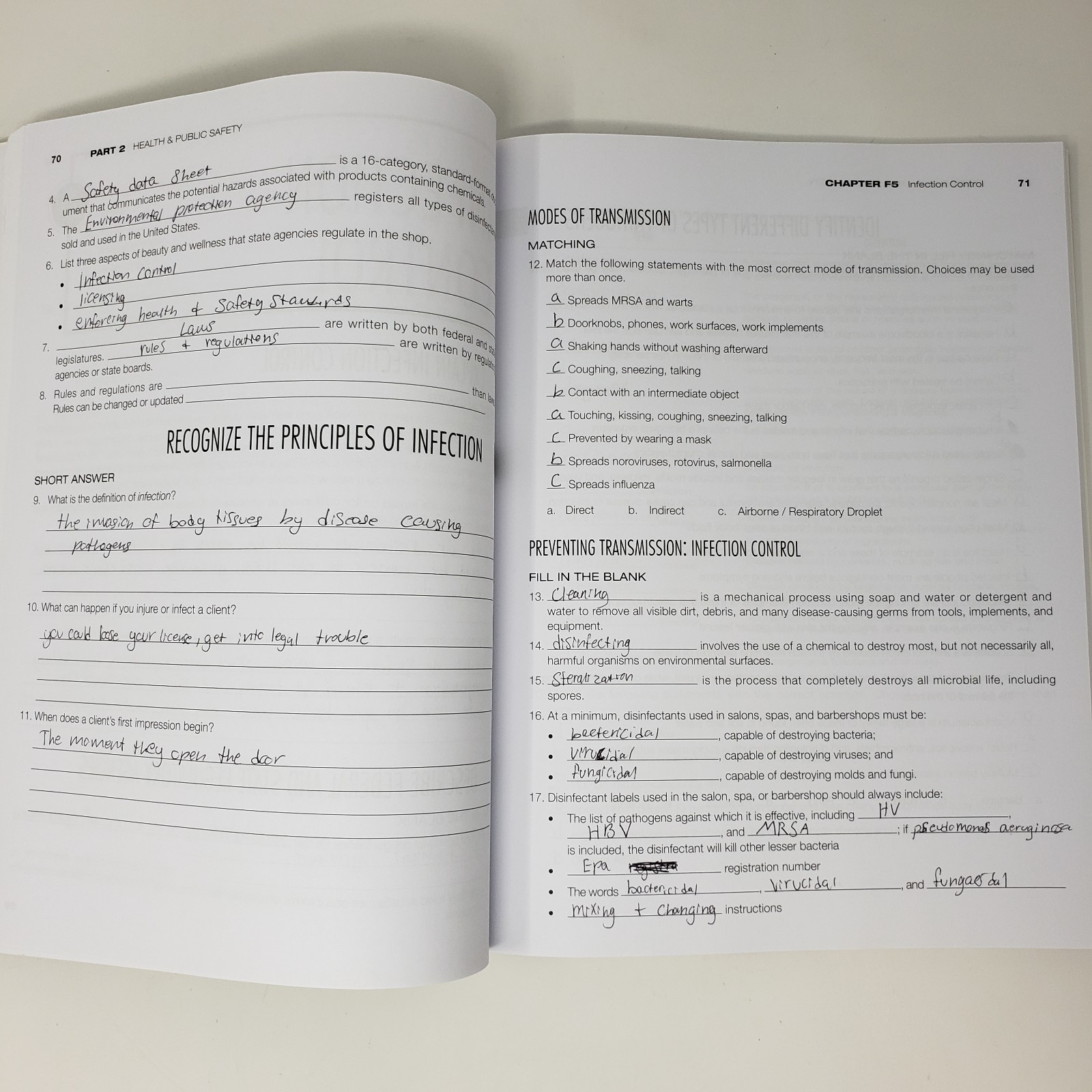 Milady Foundations Book, Workbook, and Standard Esthetics Fundamentals Workbook