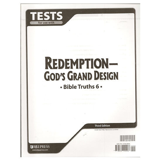BOB JONES BIBLE TRUTHS 6 TESTS 3RD EDITION