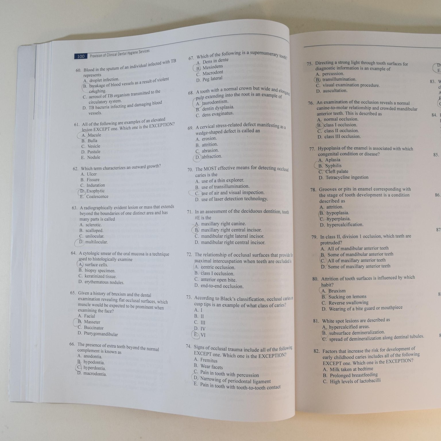 Mosby’s Review Questions National Board Dental Hygiene Examination Bennett 2014