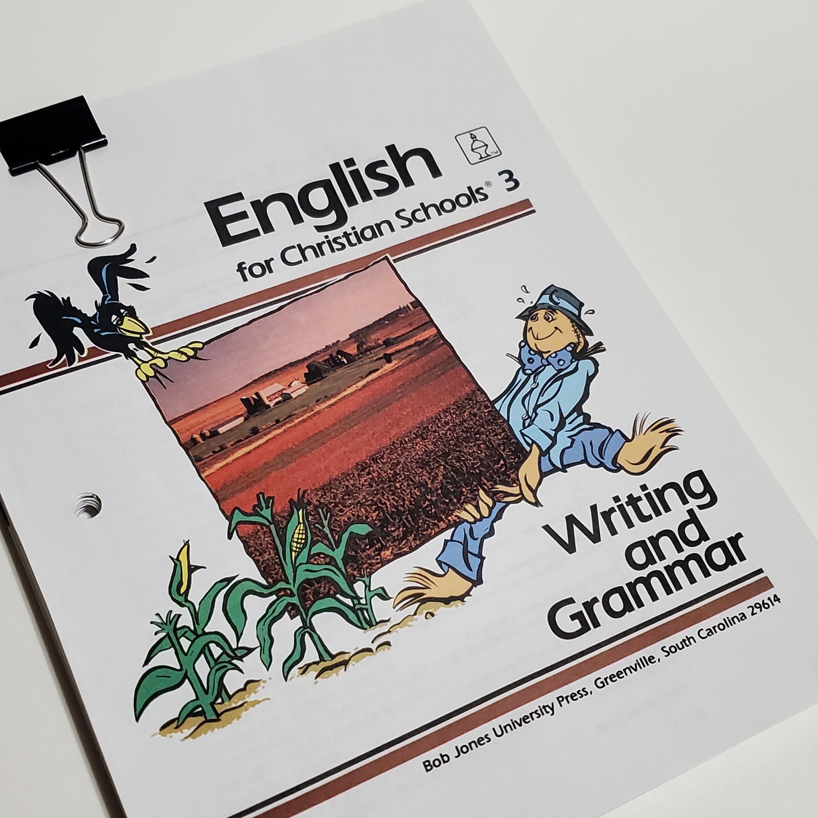 Bob Jones University English 3 Writing Grammar Teachers Guide Answer Book BJU