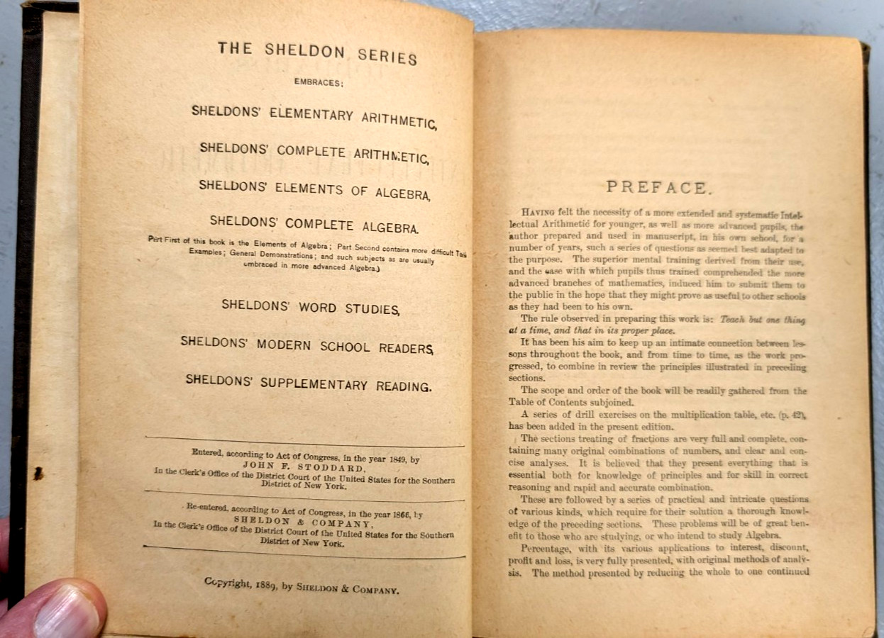(4) Pre-1900 Educational Books: Stoddard’s; Irish’s; Baldwin’s; Seymour Eaton