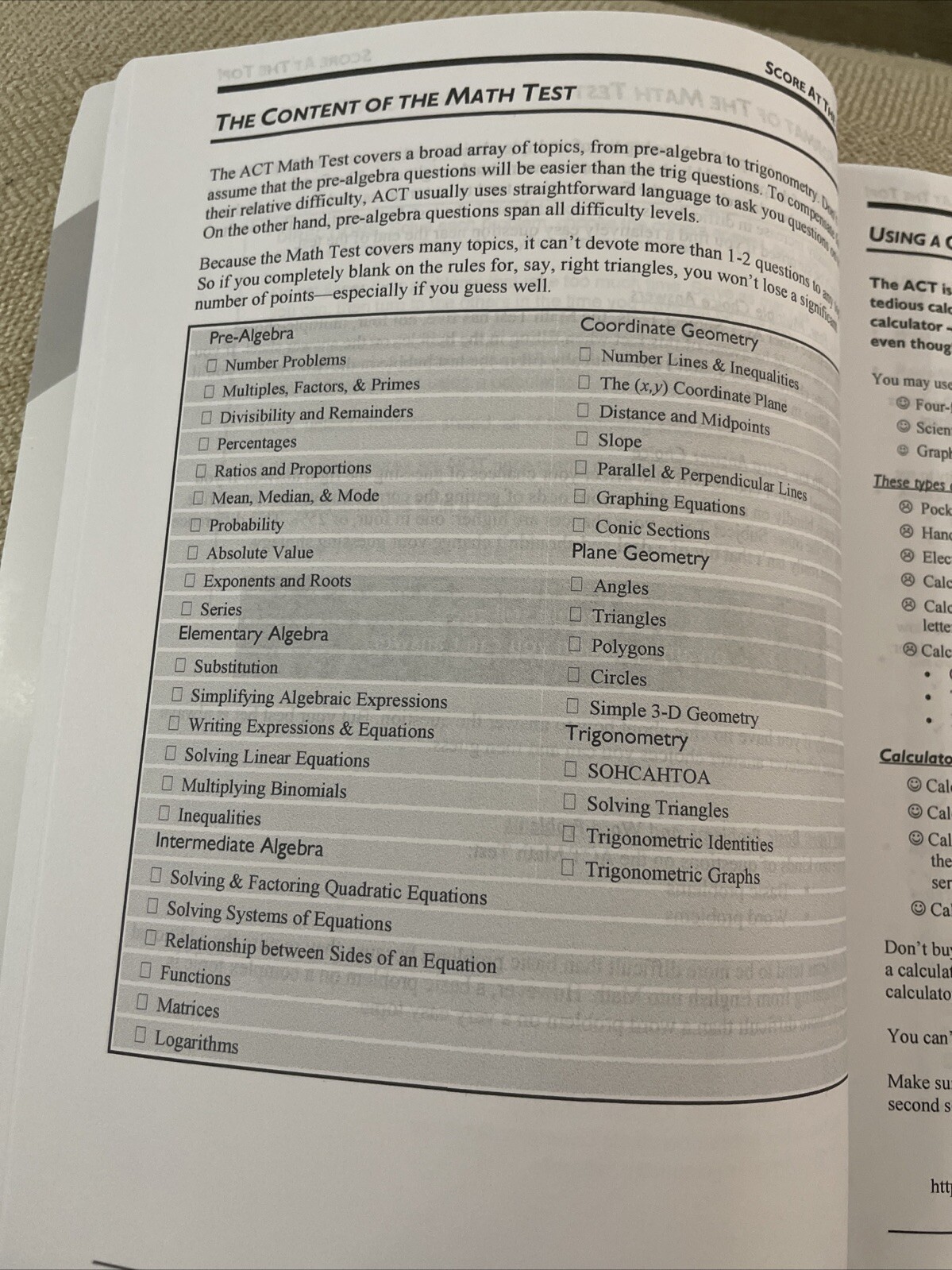 ACT Test Taking Strategies Book 12th Edition