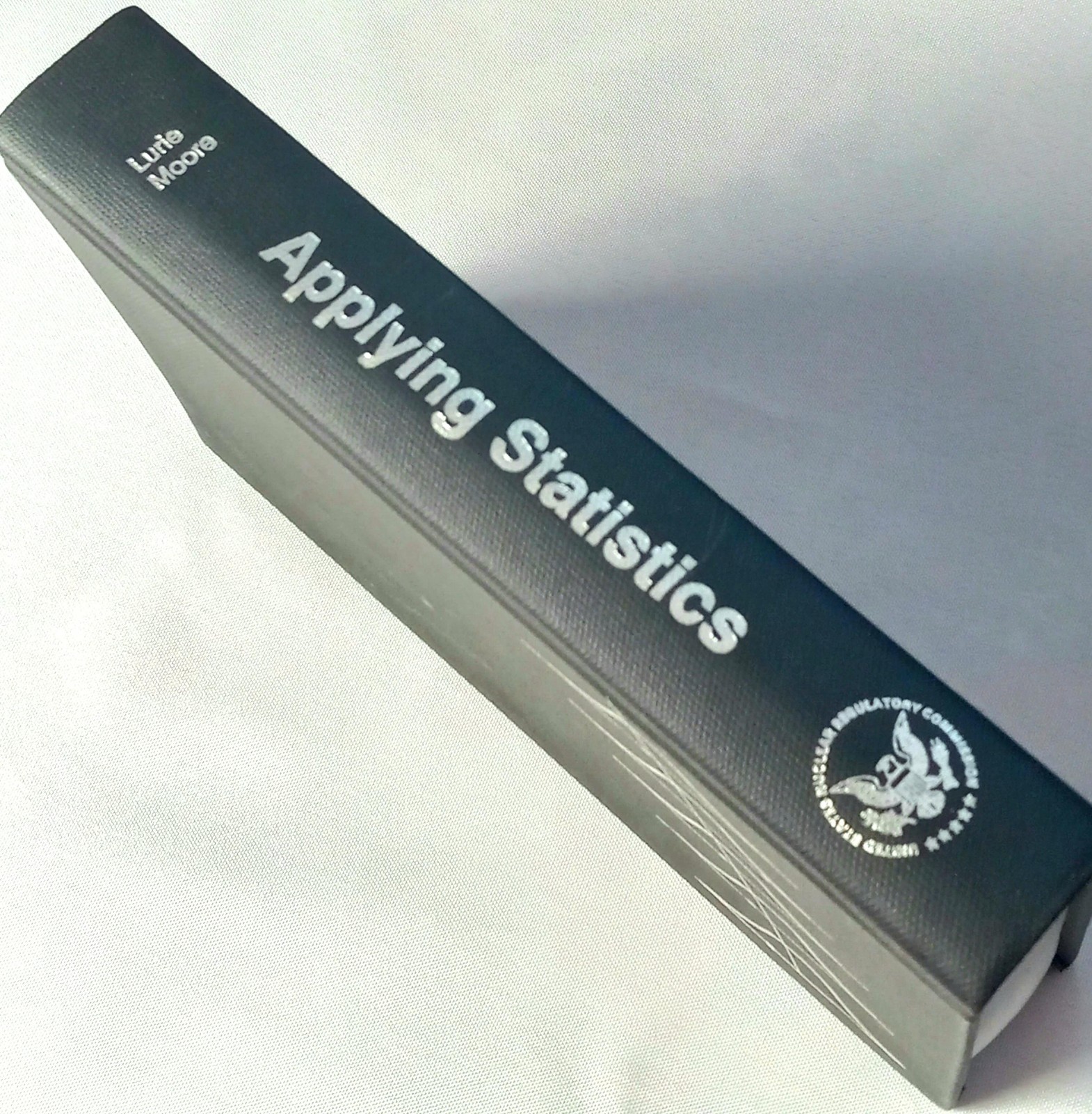 Vintage Applying Statistics Dan Lurie Roger H. Moore Hardcover 1994 Signed Black