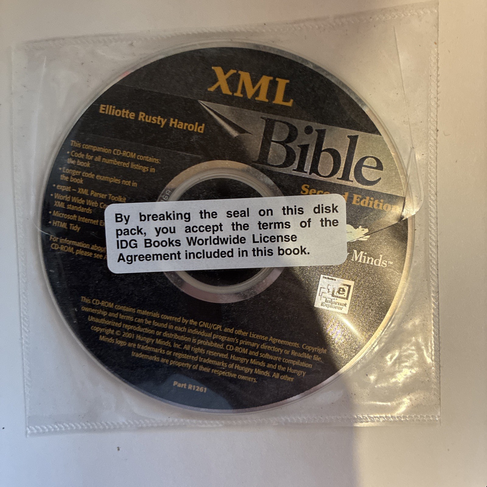 Bible Ser.: XML Bible by Elliotte Rusty Harold (2001, Trade Paperback)