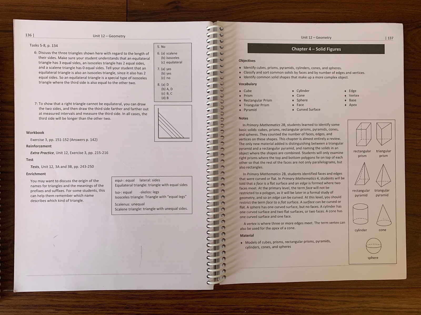 Singapore Math Standards Edition 3A & 3B Teacher Home Instructor’s Guide USED