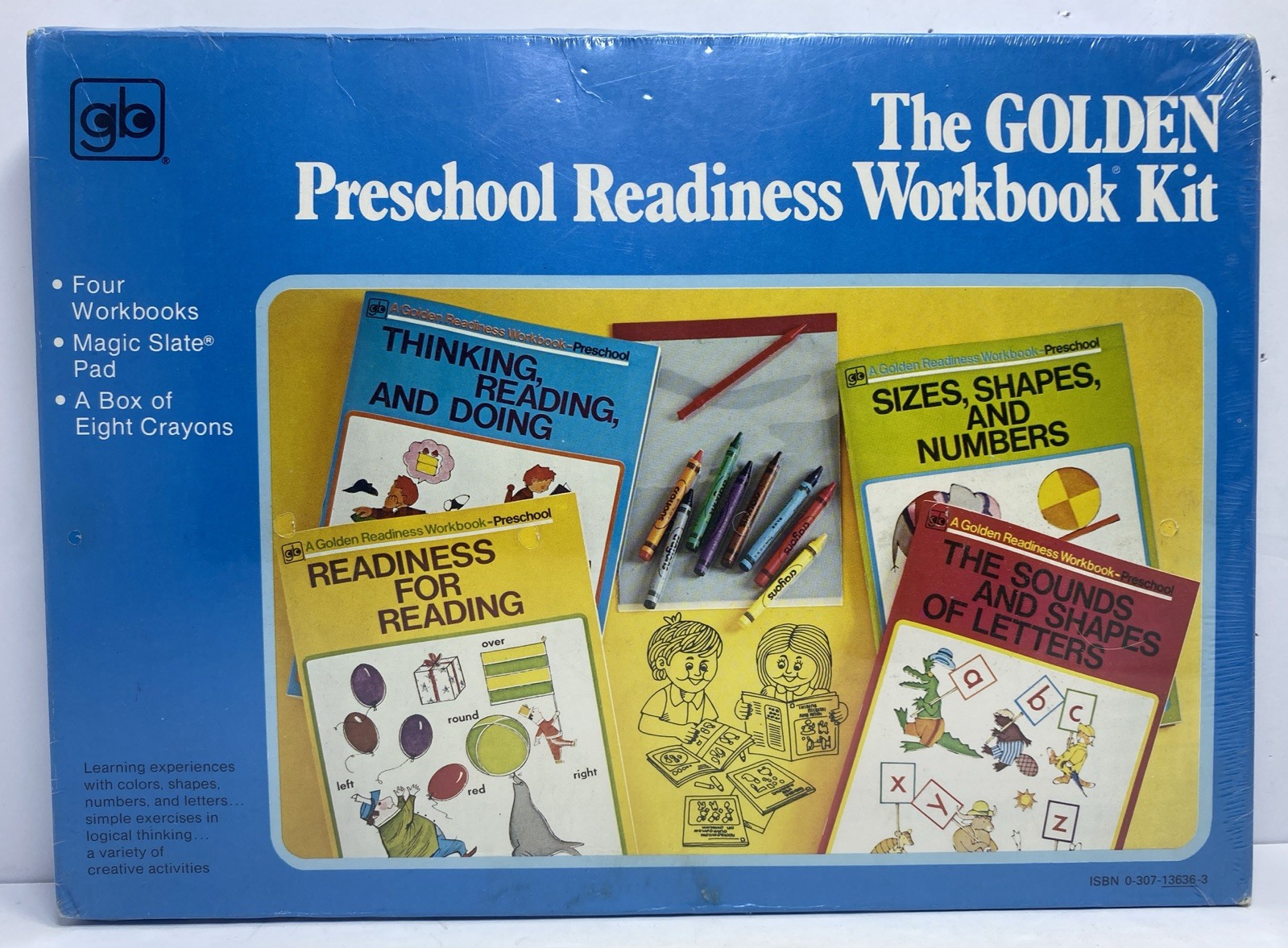 Vintage 1977 Golden Readiness Workbook Preschool Reading Kit SEALED BRAND NEW
