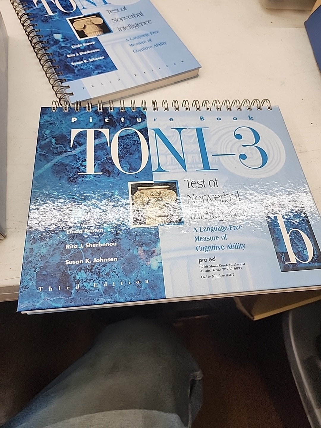Test Of Nonverbal Intelligence 3 (TONI-3) By Pro-Ed (3rd Edition) In Box