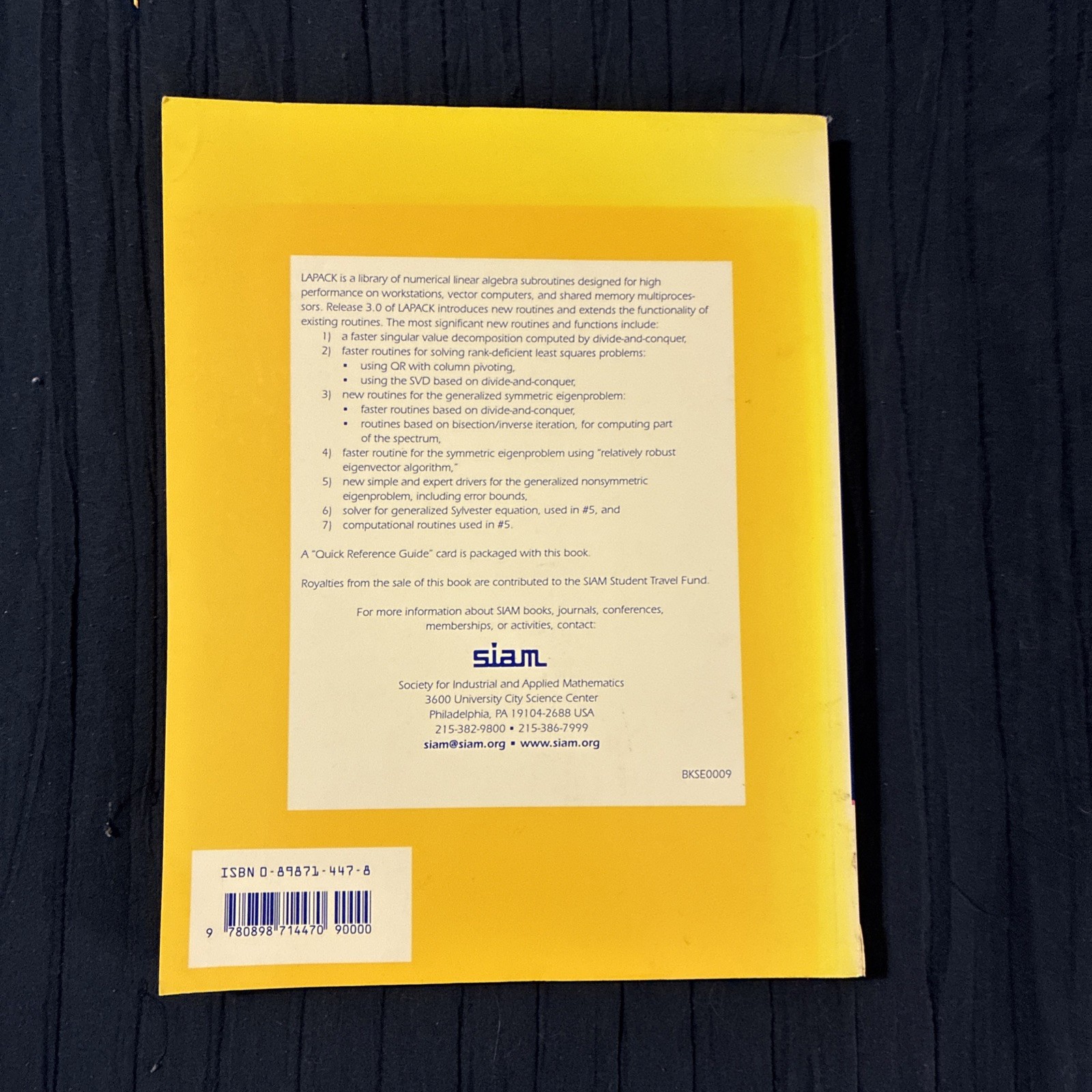Software Environments and Tools Ser.: LAPACK Users’ Guide by E. Anderson