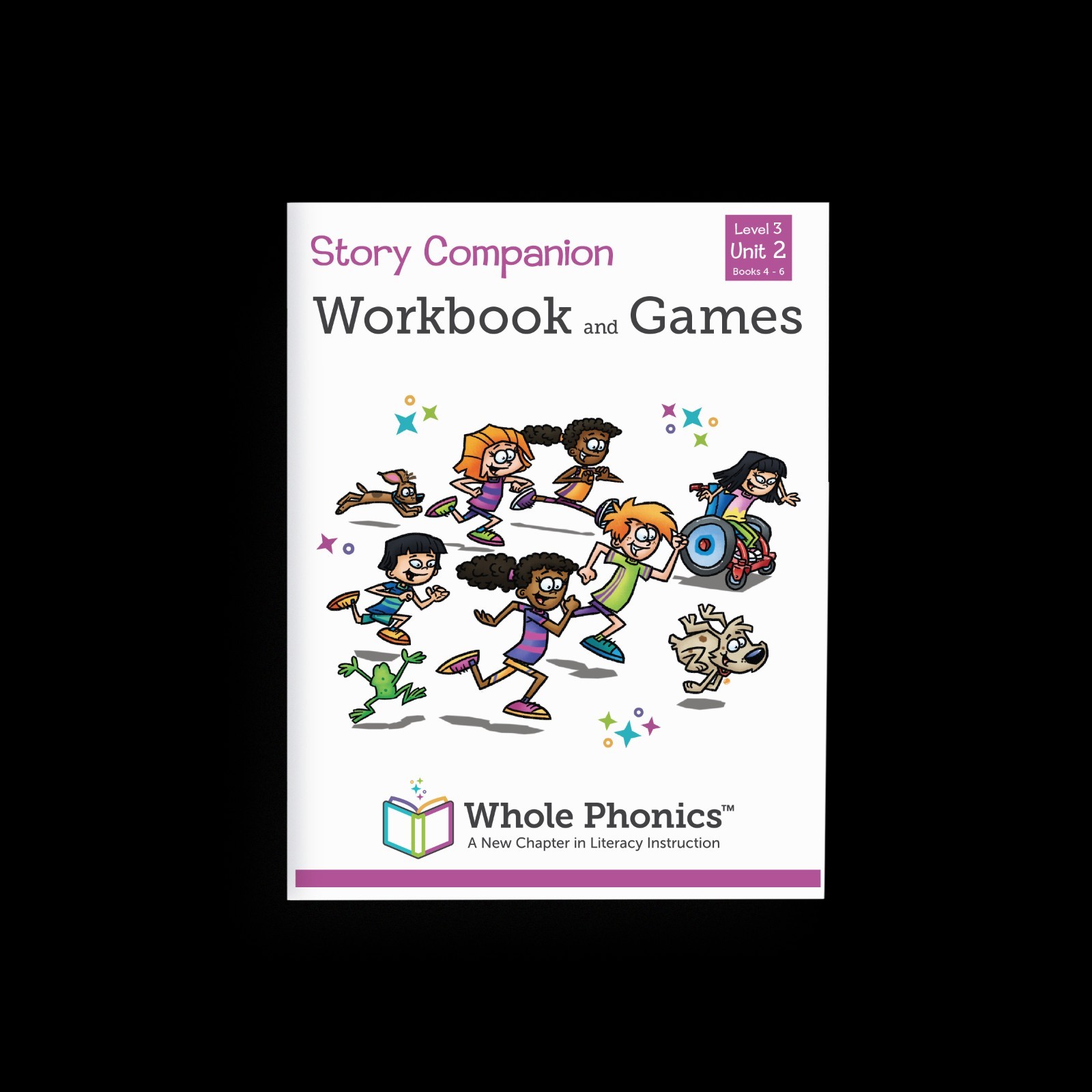 Whole Phonics Reading Curriculum Level 3 Unit 2 Workbook Decodable Books 4-6