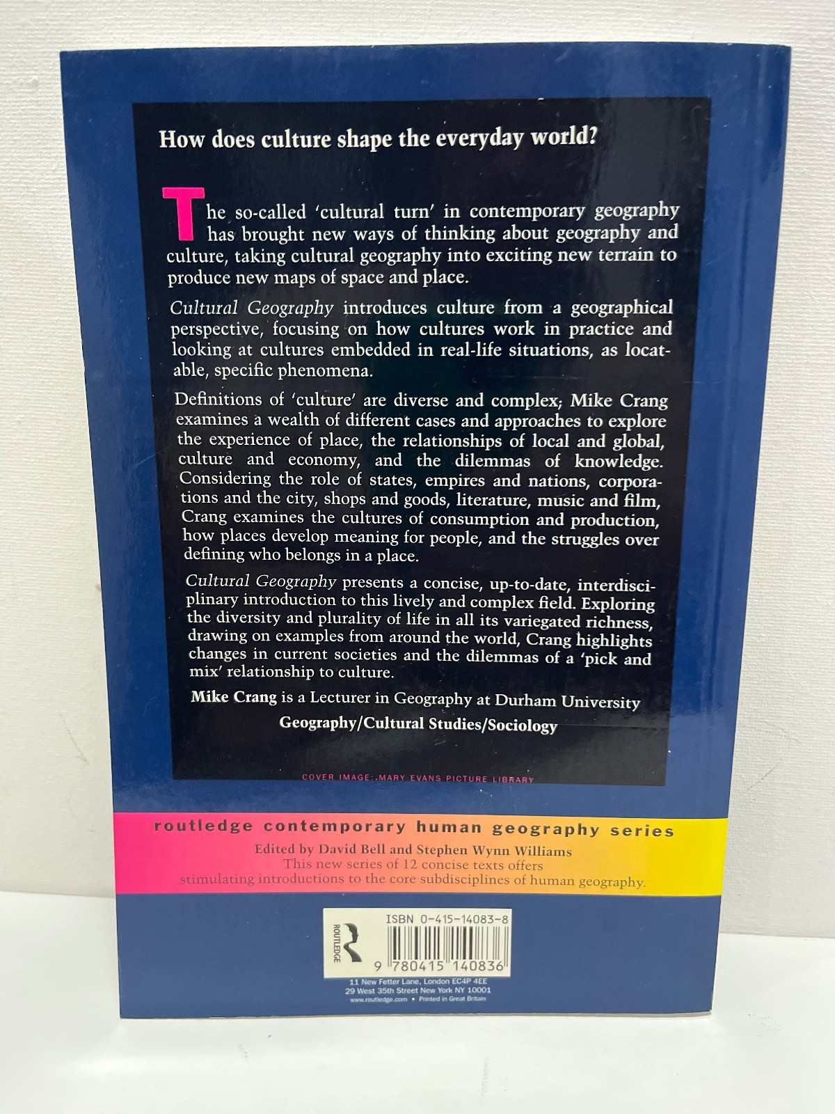 Cultural Geography (Routledge Contemporary Human Geo… by Crang, Mike Paperback