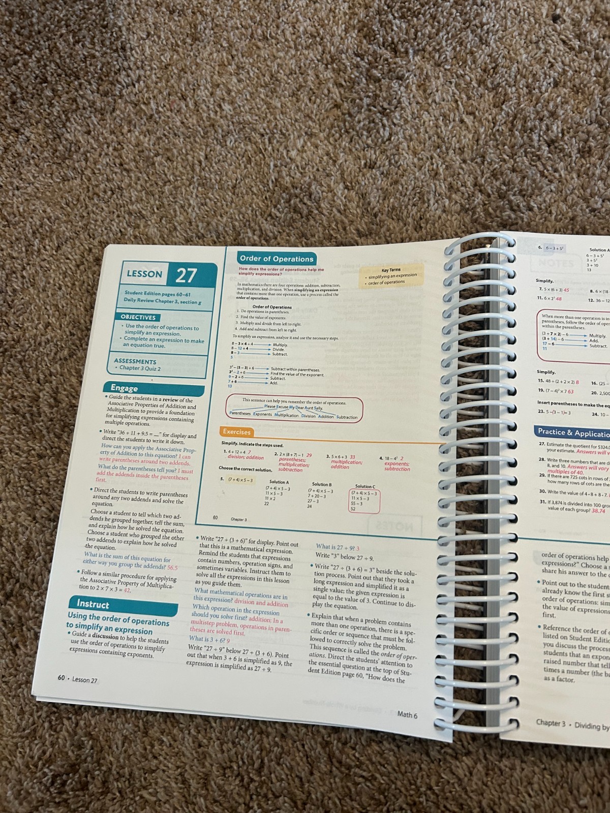 BJU Press -Math 6 Teacher’s Edition 1&2, Assessments, Assessments Answer Key