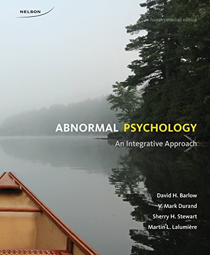 ABNORMAL PSYCHOLOGY: AN INTEGRATIVE APPROACH By David H ; Durand Barlow *VG+*