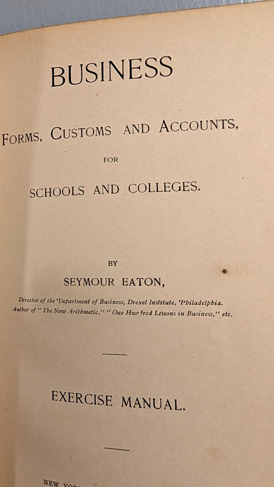 (4) Pre-1900 Educational Books: Stoddard’s; Irish’s; Baldwin’s; Seymour Eaton