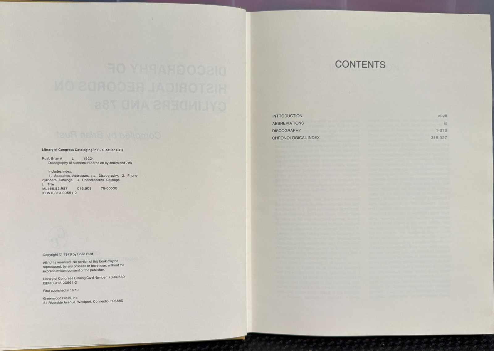 Discography of Historical Records on Cylinders and 78s by Brian Rust