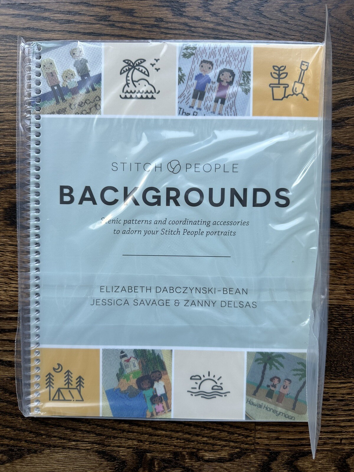 NEW STITCH PEOPLE Backgrounds Spiral-bound Book Elizabeth Dabczynski-Bean