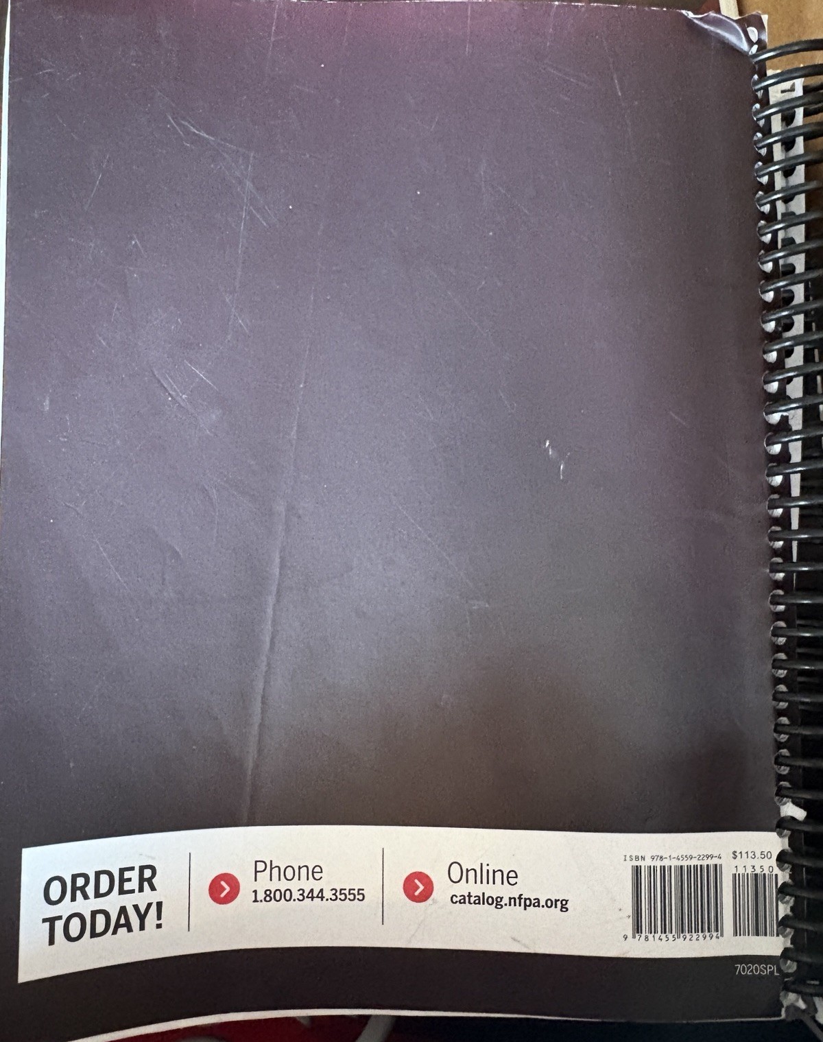 NFPA 70 National Electrical Code NEC 2020 Spiral Bound Book