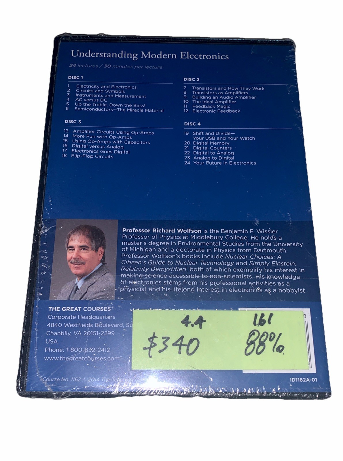 Understanding Modern Electronics The Great Courses NEW SEALED w/ book