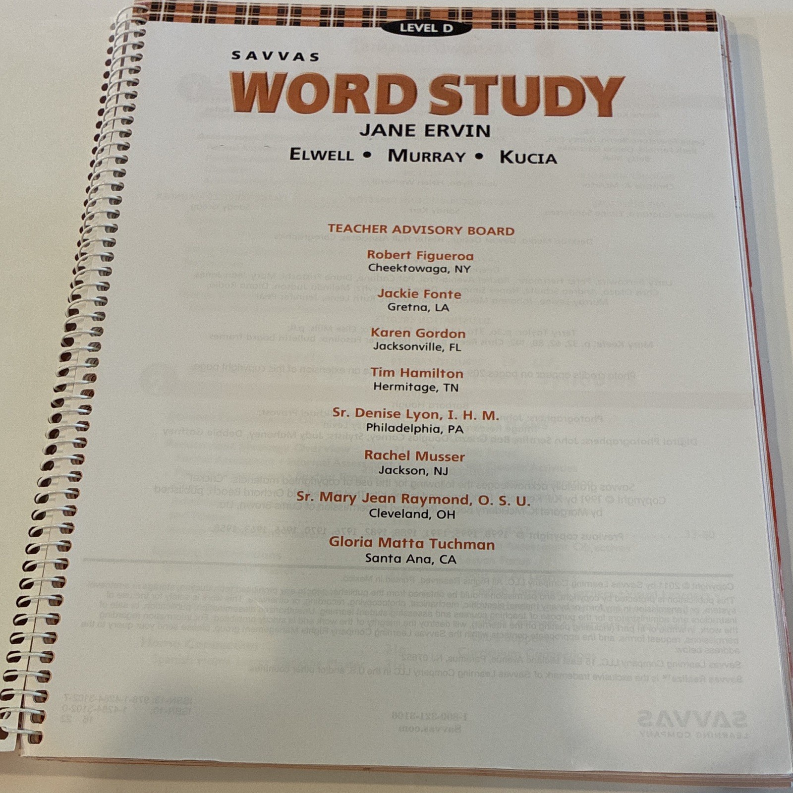 Savvas Phonics Teacher Resource Guide Level D Spiral-Bound ISBN 9781428431027