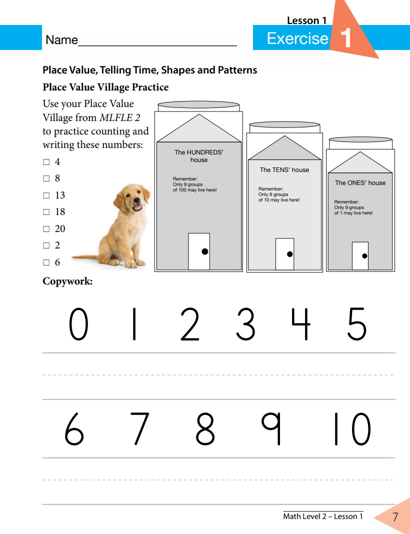 New Master Books PRACTICE MAKES PERFECT Level 2 Math Lessons Living Education