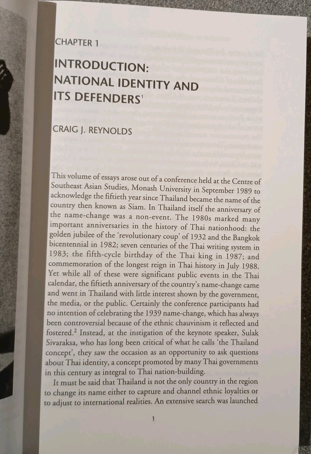 National Identity and Its Defenders: Thailand Today – Paperback Reynolds, Cr