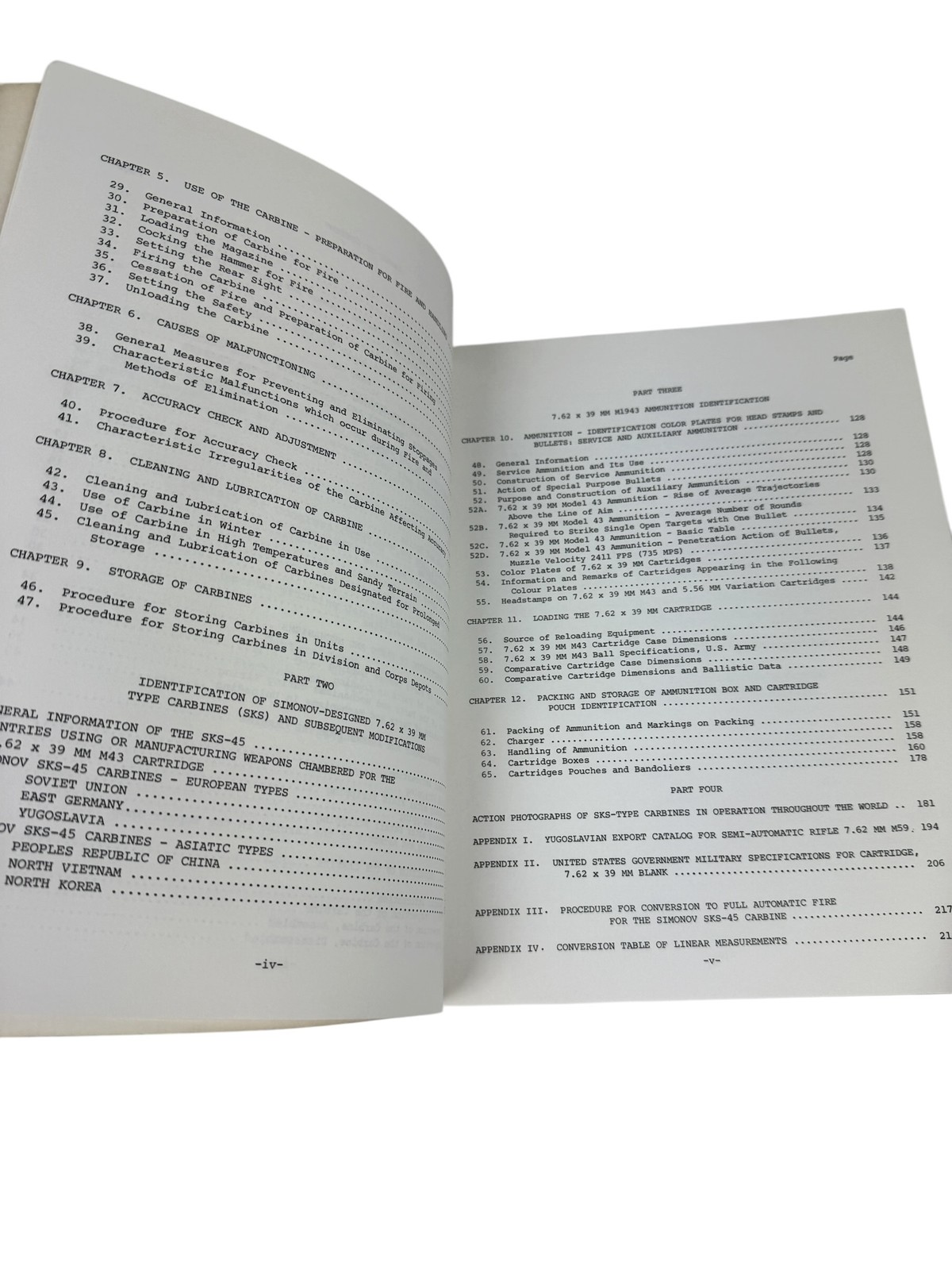 Simonov SKS-45 Type Carbines Manual Buyer’s Guide Color Drawings Combat Photos