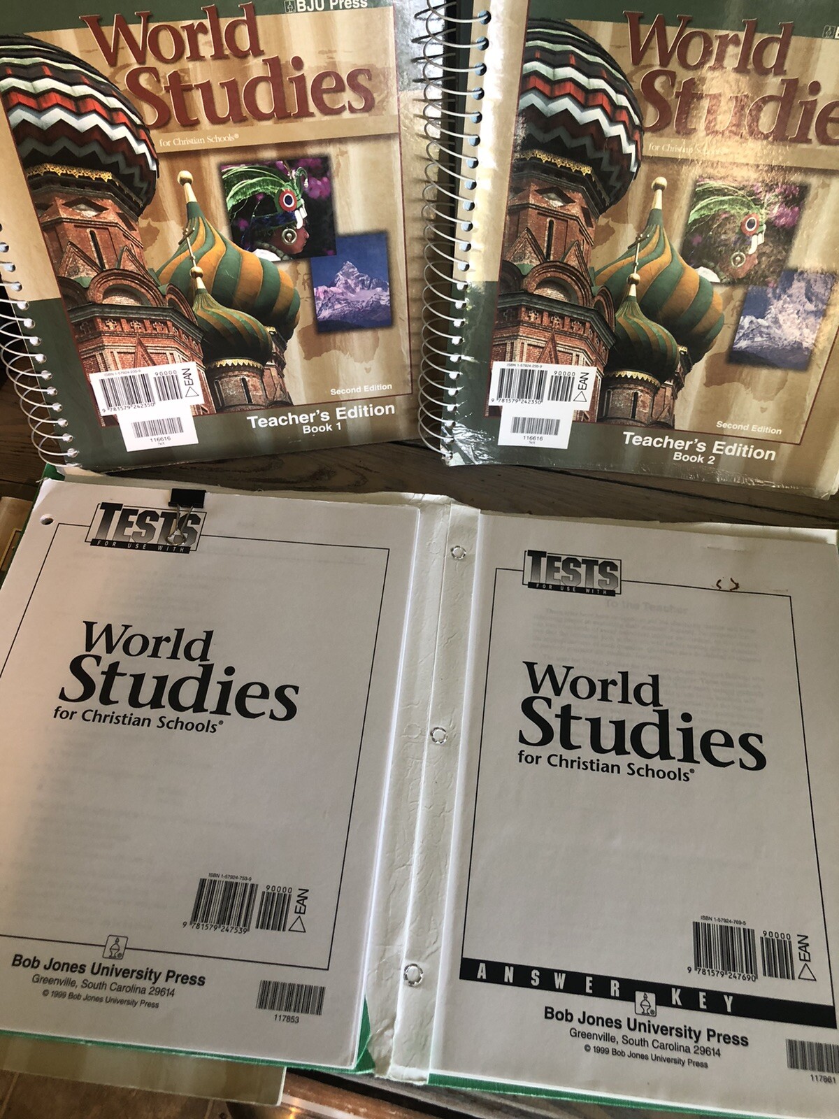 Bob Jones University grade 7 Christian homeschool curriculum World Studies