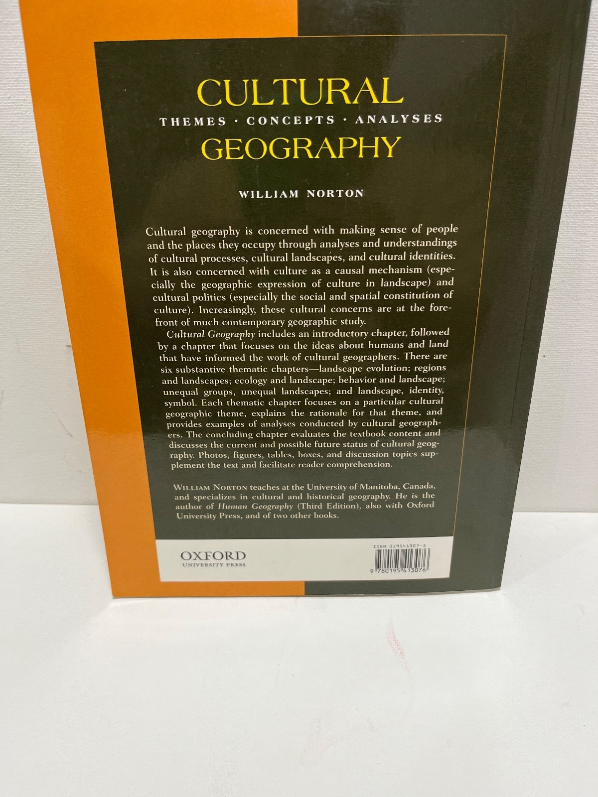 Cultural Geography: Themes, Concepts, Analyses – Norton, William