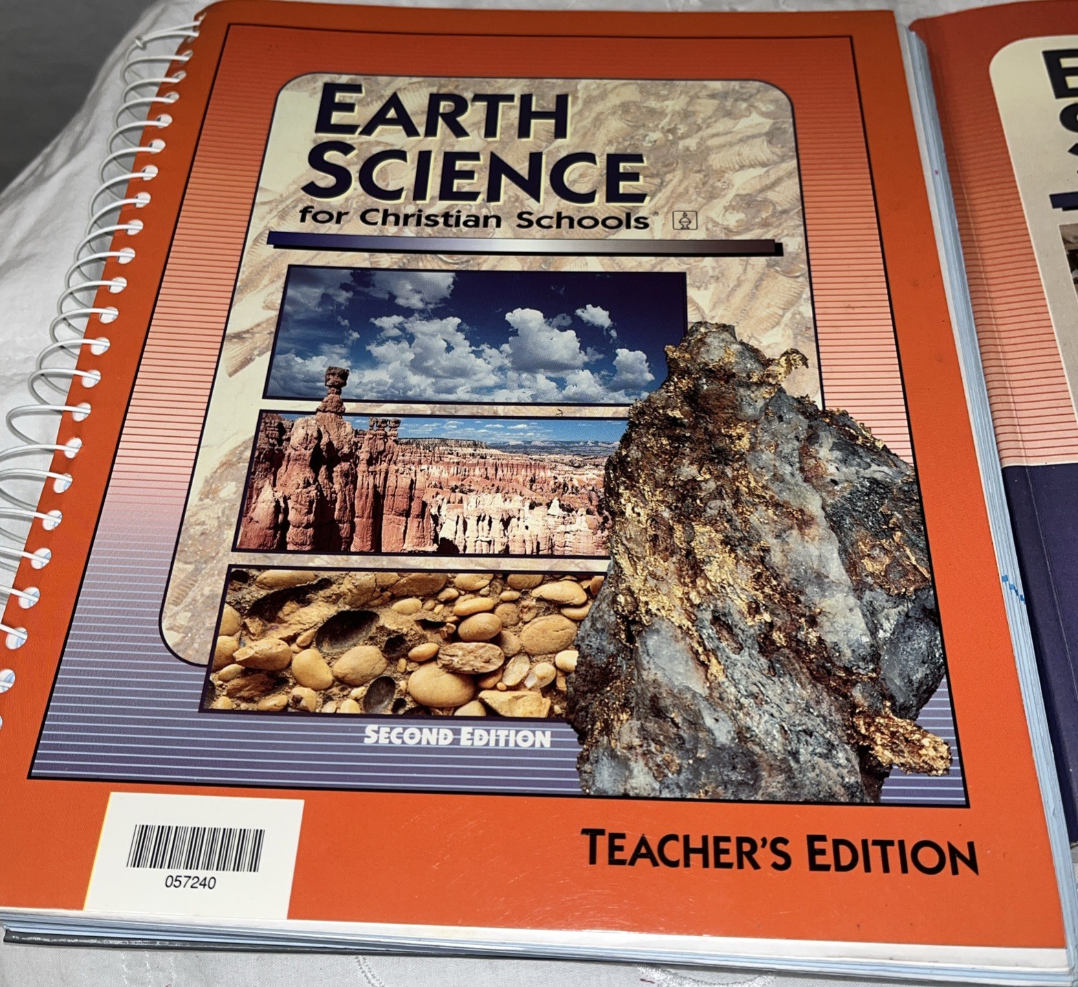 BJU Earth Science Hardcover Student Text and Spiral Teacher’s Edition 1999 READ