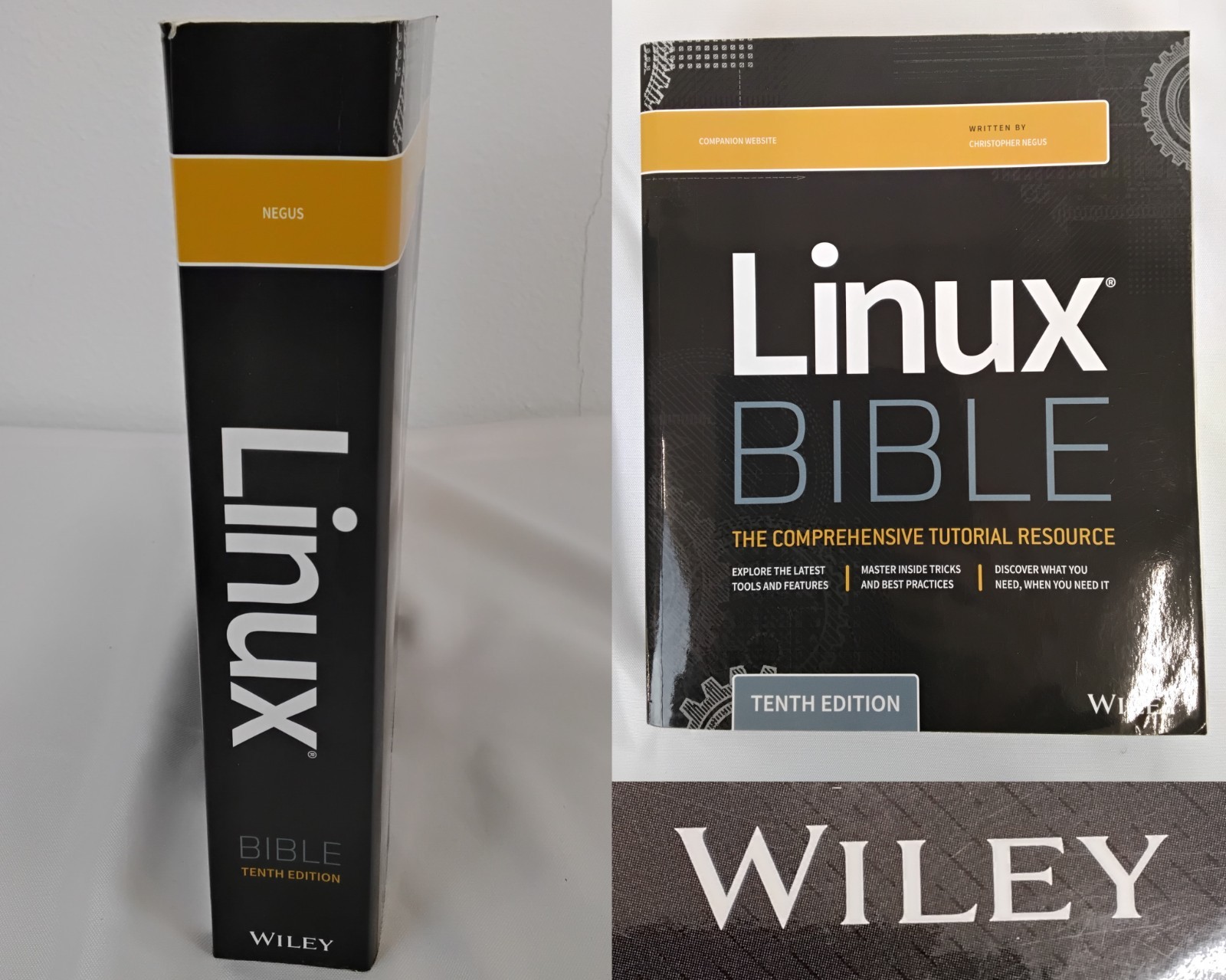 Linux Bible by Christopher Negus 10th Edition Wiley 2020 Softcover #Z4688