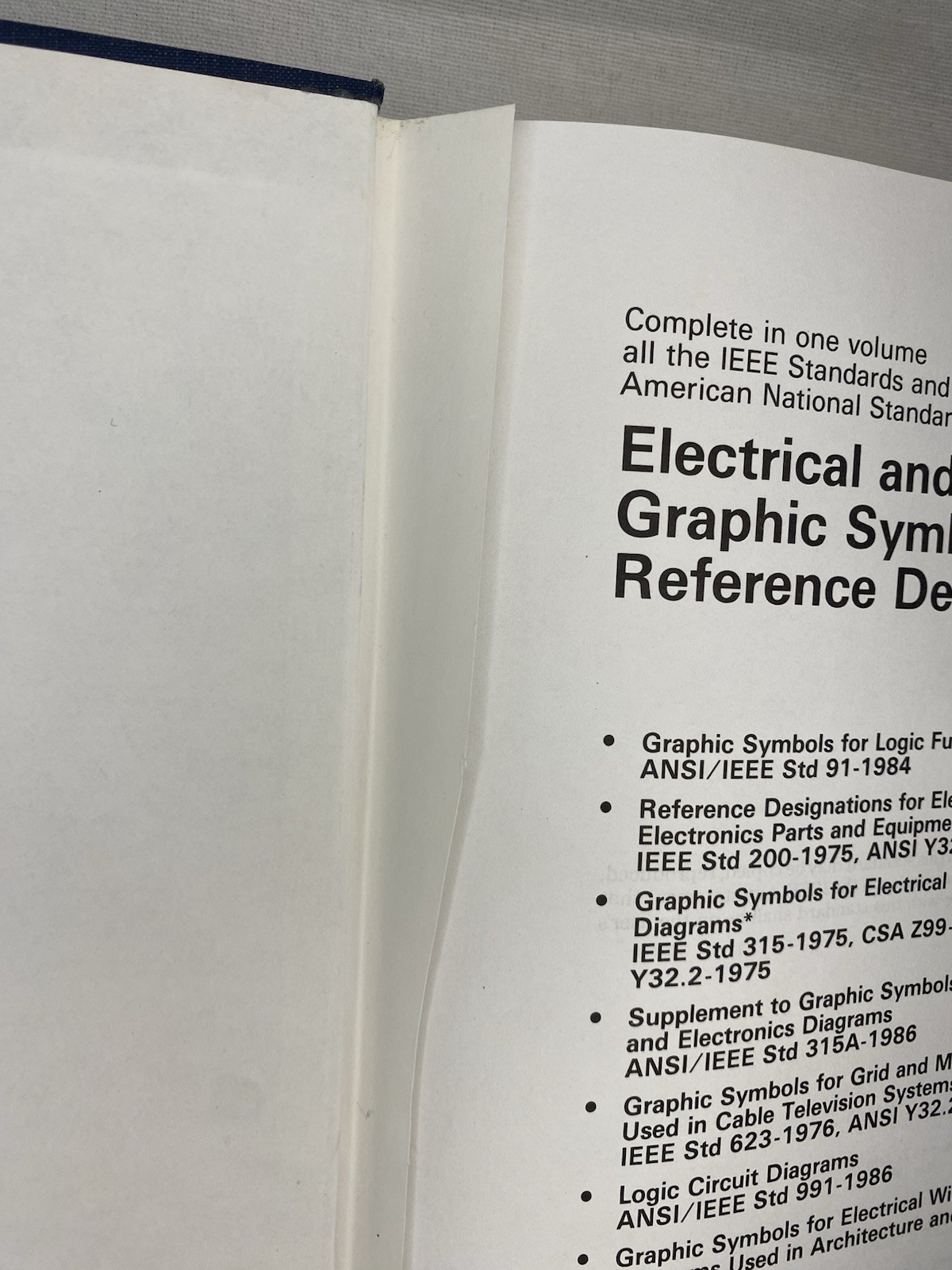 Electrical & Electronics Graphic Symbols Reference IEEE ANSI 1987 HC Ex-Library