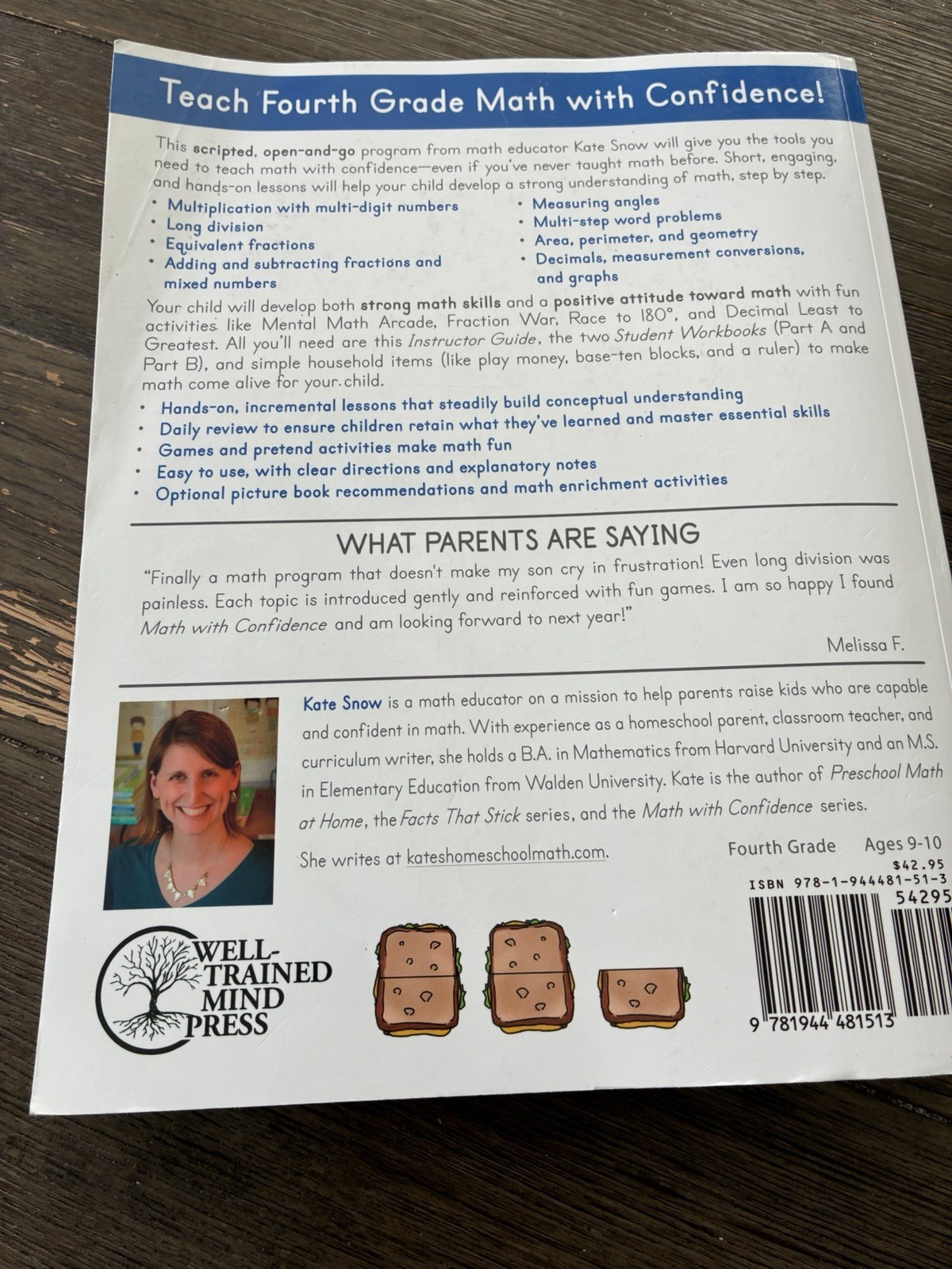 Math With confidence instructor Guide 4th Grade