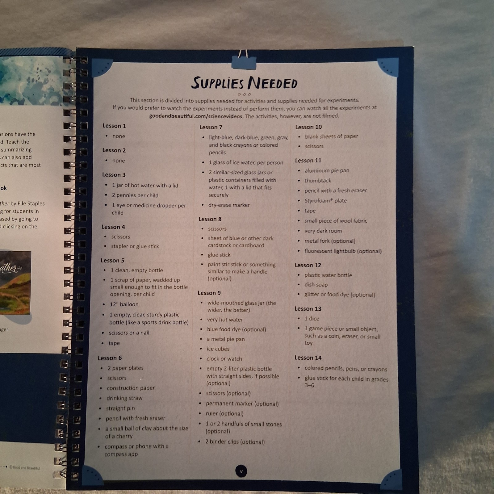 The Good And The Beautiful Weather And Water 3-8 Unit Study Teacher’s Book