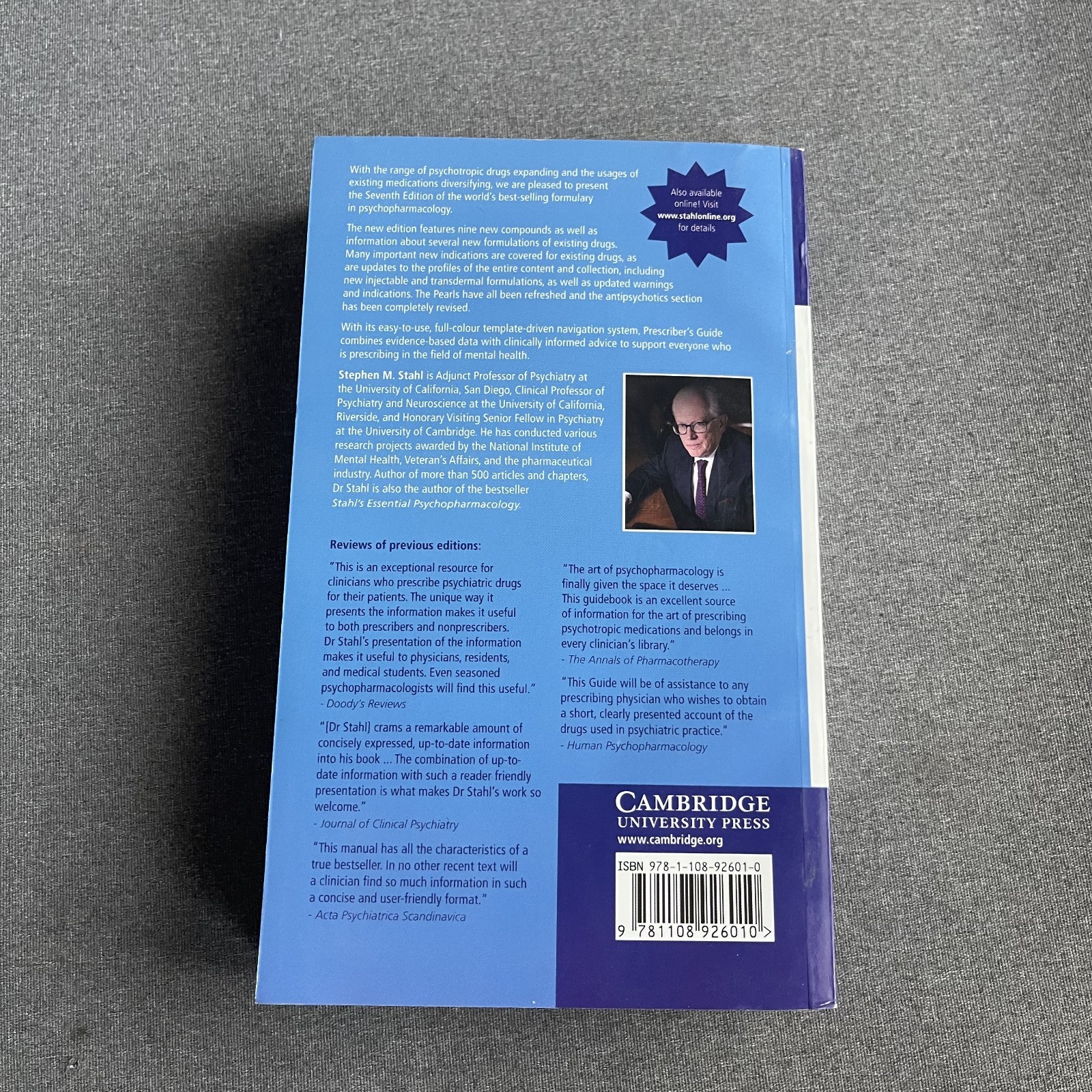 Prescriber’s Guide : Stahl’s Essential Psychopharmacology by Stephen M. Stahl…